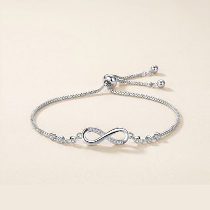 CZ Infinity Adjustable Bracelet