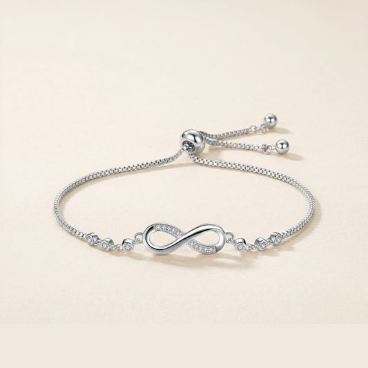 CZ Infinity Adjustable Bracelet