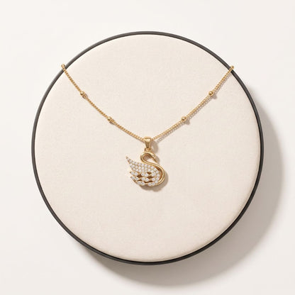 Swan Pendant Necklace for Women | Anti Tarnish Stainless Steel Chain
