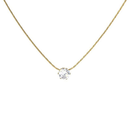Dewdrop Anti Tarnish Pendant Necklace for Women | Minimal Gold Tone Locket Necklace