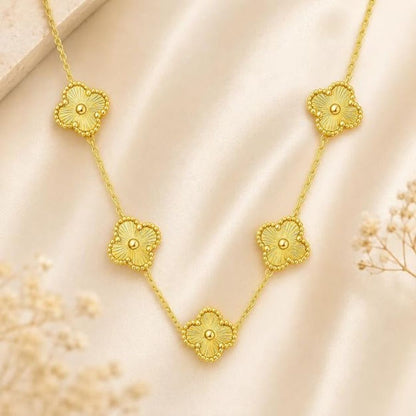 Clover Necklace for Women | Four Leaf Clover Gold Plated Necklace
