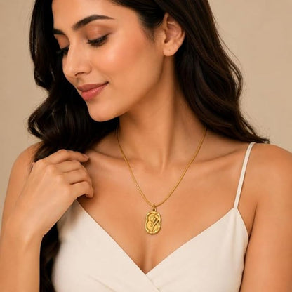 Rose Pendant Necklace for Women