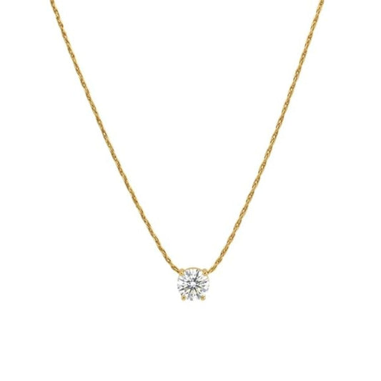 Dewdrop Anti Tarnish Pendant Necklace for Women | Minimal Gold Tone Locket Necklace