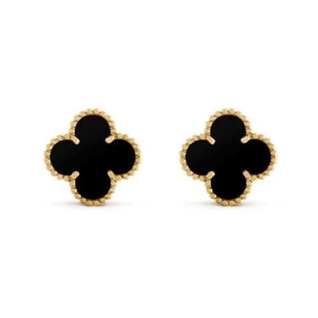Clover Floral Stud Earrings for Women | Anti-Tarnish Stainless Steel Korean-Style Earrings