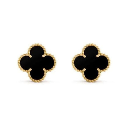 Clover Floral Stud Earrings for Women | Anti-Tarnish Stainless Steel Korean-Style Earrings