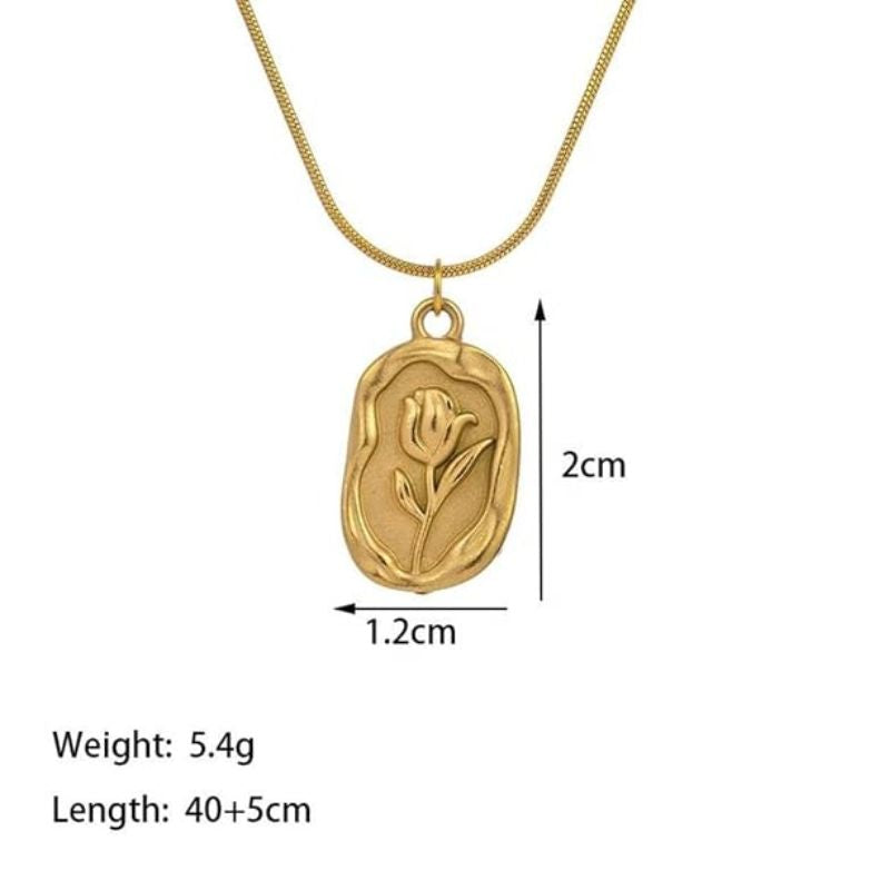Rose Pendant Necklace for Women