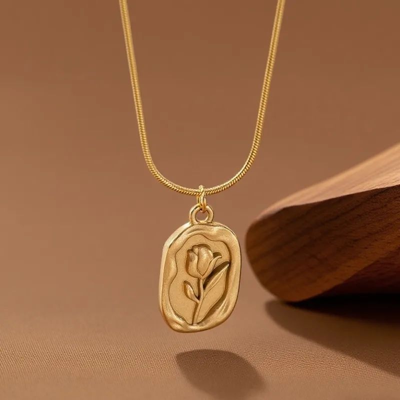 Rose Pendant Necklace for Women