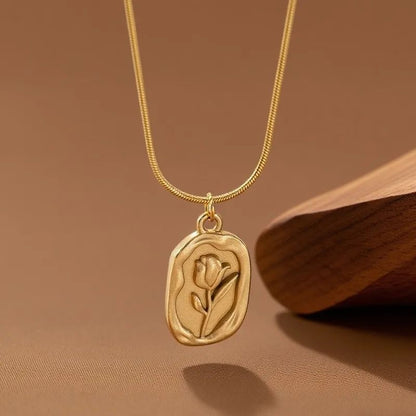 Rose Pendant Necklace for Women