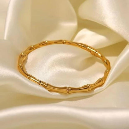 Elegant CZ Open Cuff Bracelet for Women | Gold Tone Adjustable Kada