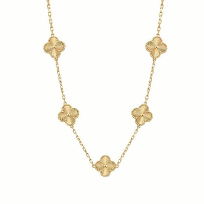 Clover Necklace for Women | Four Leaf Clover Gold Plated Necklace