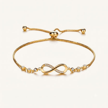 Infinity Cubic Zirconia Bracelet for Women by Prionori
